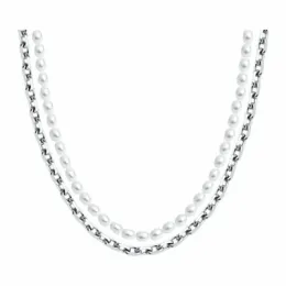 Колье с жемчугом из серебра с позолотой