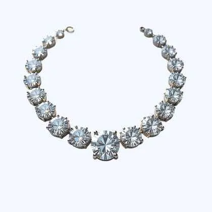 Колье Orféa из серебра с феанитами с позолотой