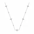 Колье звезды с фианитами из серебра