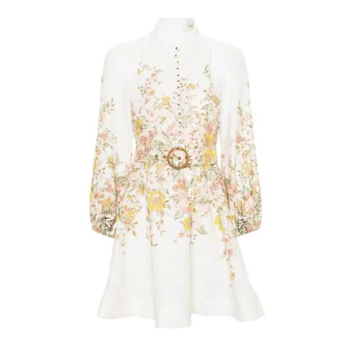 Платье коктейльное Nuvella (белое, размер L)