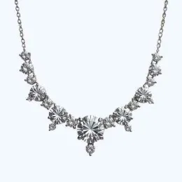 Колье Orféa звезды из серебра с фианитами